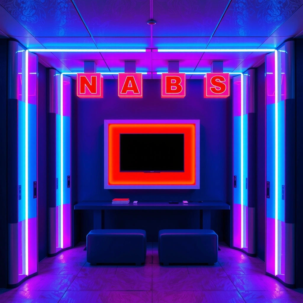 Futuristic neon background