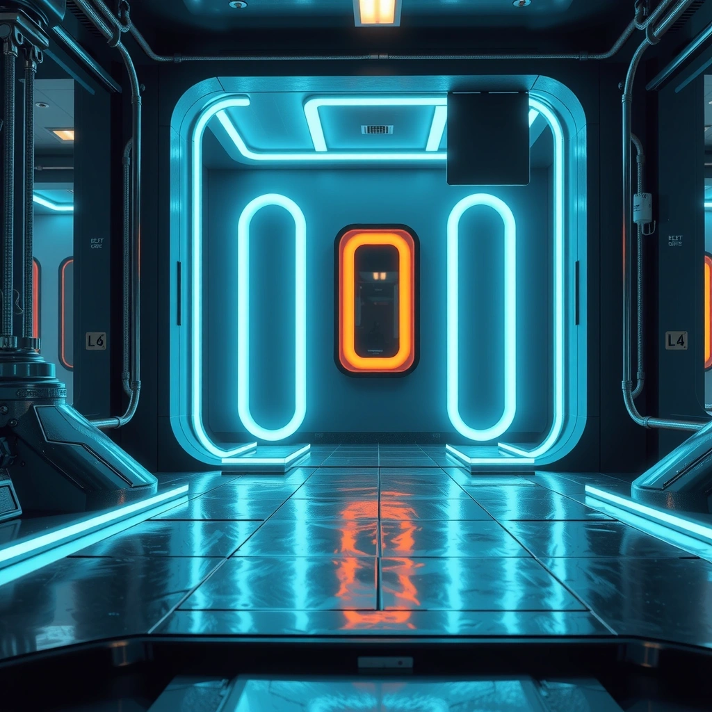 Futuristic neon background