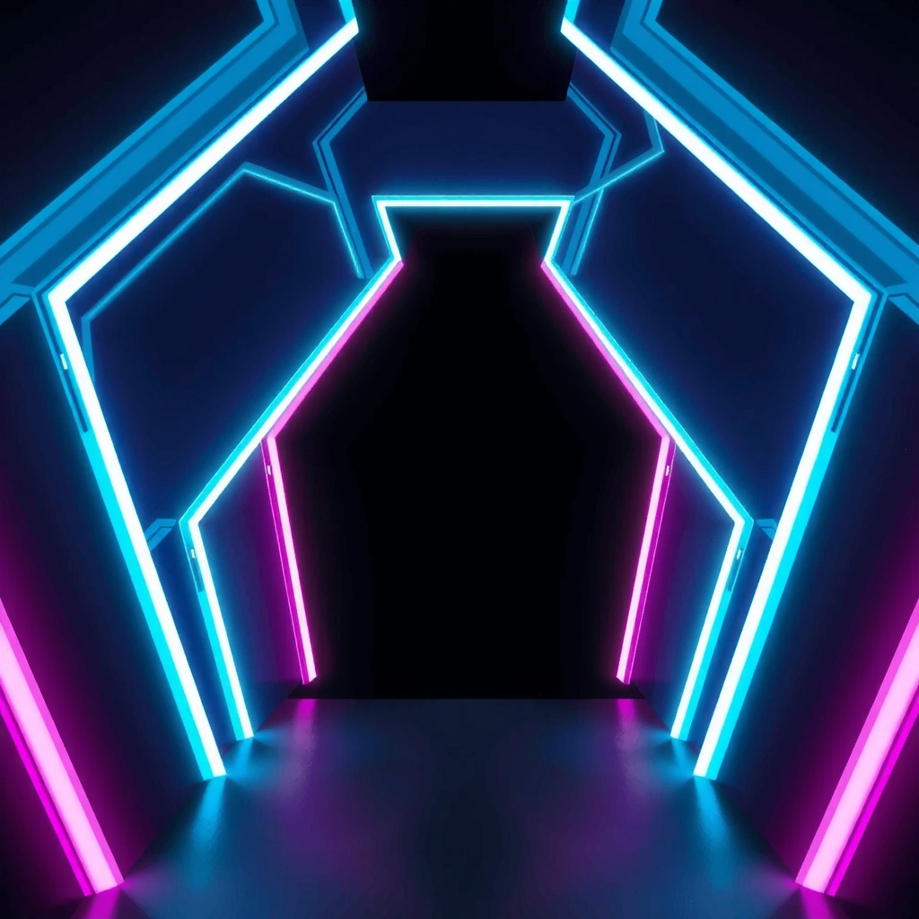 Futuristic digital waveforms background